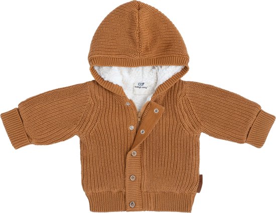 Baby's Only Cardigan avec capuche teddy Soul - Caramel - 62 - 100% coton écologique - GOTS