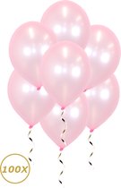 Ballons à l'hélium rose sexe Reveal décoration décoration de Fête Ballon babyshower rose métallique - 100 pièces