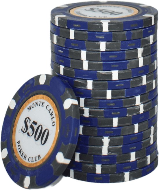 Afbeelding van het spel Monte Carlo High Class Clay Poker Chips 500