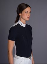 Wedstrijd shirt Laser perforated tech knit SS Navy (7901) - M
