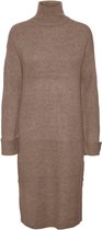 Vero Moda Jurk Vmfilene Ls Highneck Below Knee Dre 10255195 Fossil Dames Maat - XL