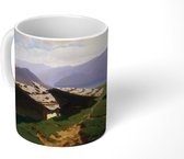 Mok - Chalets bij Rigi - schilderij van Alexandre Calame - 350 ML - Beker