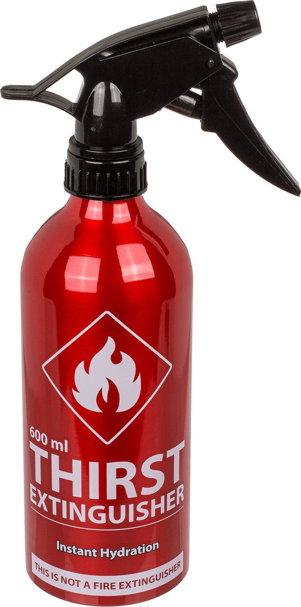 Drank spuitfles/verstuiver brandblusser aluminium - Rood - 450 ml - 23 cm op Prijzenvolger.com