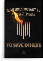Walljar - Save Others - Muurdecoratie - Poster