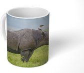 Mok - Neushoorn - Vogel - Gras - 350 ML - Beker