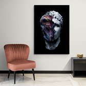 Poster Dark Tiger - Dibond - 50x70 cm - Meerdere Afmetingen & Prijzen | Wanddecoratie - Interieur - Art - Wonen - Schilderij - Kunst
