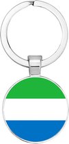 Akyol - Sierra Leone Sleutelhanger - Camper - Toeristen - Must go - Sierra Leone travel guide - Accessoires- Cadeau - Gift - Geschenk - 2,5 x 2,5 CM