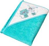 Tega Baby Hond en Kat Print Blauw 80x80cm Badcape PK-008