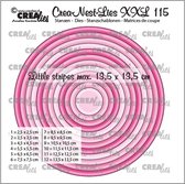 Crealies Crea-Nest-Lies XXL - snijmal - Cirkels met kleine str
