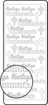 Vaessen Creative Sticker - 10x23cm - 10st - goud heilige communie