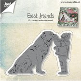 Joy!Crafts Stencil - Stans-embos-debosmal Hond met kind