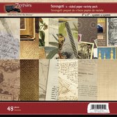 Scrapbook Papier - 7gypsies paper pad double sided 15,2x15,2cm x48 serengeti