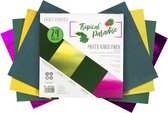Craft Perfect Papierset - Tropical Paradise - 152.4x152.4mm - 6x4 kleuren