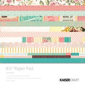 Scrapbook papier - Kaisercraft tea break paper pad 16,5x16,5cm
