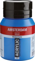 Peinture acrylique standard d'Amsterdam 500 ml 572 cyan primaire