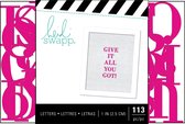 Heidi Swapp letterboard alphabet 1 - 2,5cm x113 pink