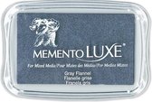 ML-000-902 Memento Luxe inktkussen - Tsukineko - Gray Flannel - stempelinkt grijs - groot stempelkussen 9x6 cm