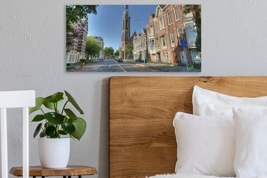 Tableau sur Toile Groningue - Cathédrale - Ville - 40x20 cm - Décoration murale