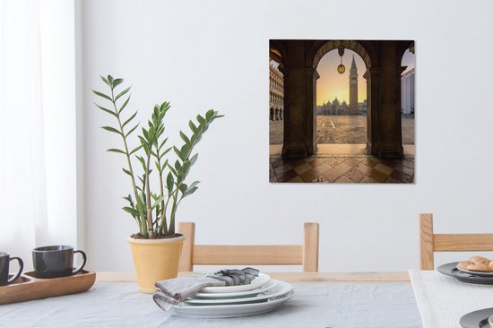 Tableau sur toile Italie - Place - Saint Marc - 50x50 cm - Décoration murale