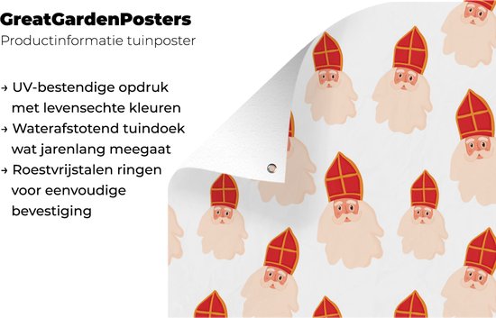 Affiche de clôture Sint - Sinterklaas - Sinterklaas Décoration - Enfants - Garçons - Filles - Enfant - 200x100 cm - Toile de jardin