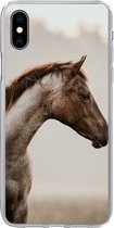 Coque iPhone Xs Max - Cheval - Brume - Nature - Coque de téléphone en Siliconen