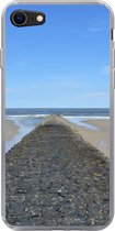 Geschikt voor iPhone SE 2020 hoesje - Noordzee - Strand - Water - Siliconen Telefoonhoesje