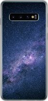 Geschikt voor Samsung Galaxy S10 hoesje - Melkweg - Sterren - Ruimte - Jongens - Meisjes - Kinderen - Siliconen Telefoonhoesje