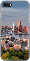 Geschikt voor iPhone 8 hoesje - Rotterdam - Skyline - Boom - Siliconen Telefoonhoesje