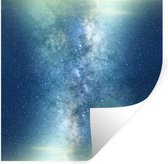 Sticker Muursticker Univers - Sablier étoilé - 80x80 cm - feuille adhésive autocollante - sticker mural repositionnable