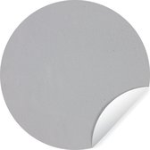 WallCircle - Muurstickers - Behangcirkel - Metaal print - Grijs - 80x80 cm - Muurcirkel - Zelfklevend - Ronde Behangsticker