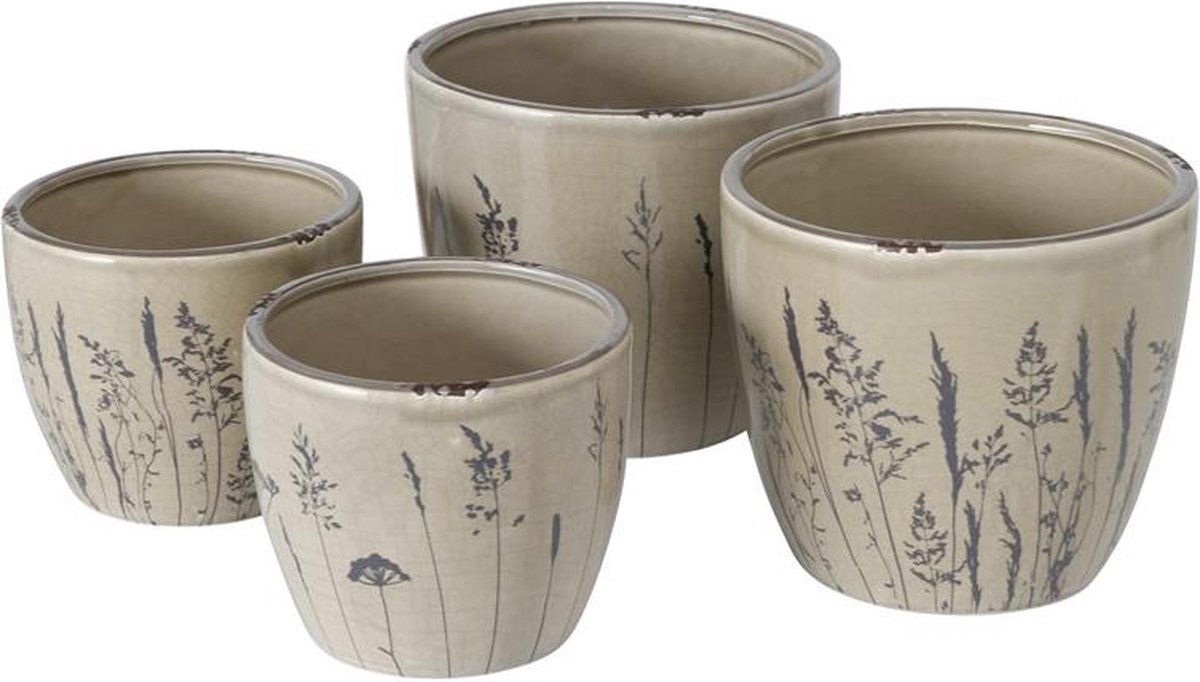 Boltze Home Bloempot set a 2 H11 en14cm (1 stuk) assorti