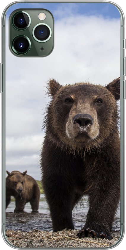 Coque iPhone 11 Pro Max - Ours - Côte - Water - Coque de téléphone en Siliconen