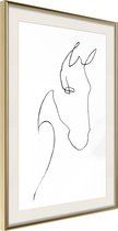 Poster Sketch of a Horse's Head 20x30