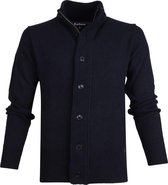 Barbour - Cardigan Patch Navy - Heren - Maat XL - Regular-fit