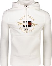 Tommy Hilfiger Sweater Wit Normaal - Maat S - Heren - Herfst/Winter Collectie - Katoen;Polyester
