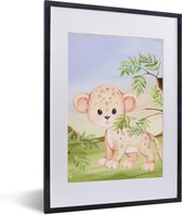 Fotolijst incl. Poster - Jungle - Dieren - Welp - 30x40 cm - Posterlijst