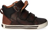 Braqeez 421857-519 Jongens Hoge Sneakers - Bruin - Leer - Klittenband