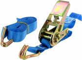 Topprotect Spanband blauw - 25mm - met ratelgesp en haken - 5m