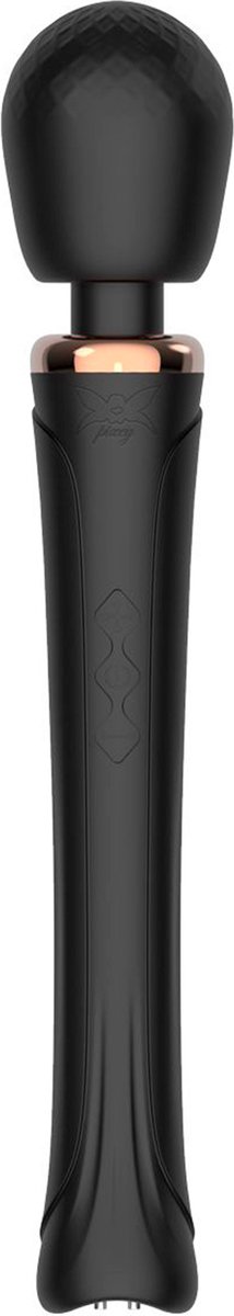 Pixey Aquawand Black Edition – Vibrator met Flexibele Siliconen Kop, 5 Snelheden, 20 Trillingsstanden, Stil & Krachtig, Magnetisch Oplaadbaar, Spatwaterdicht