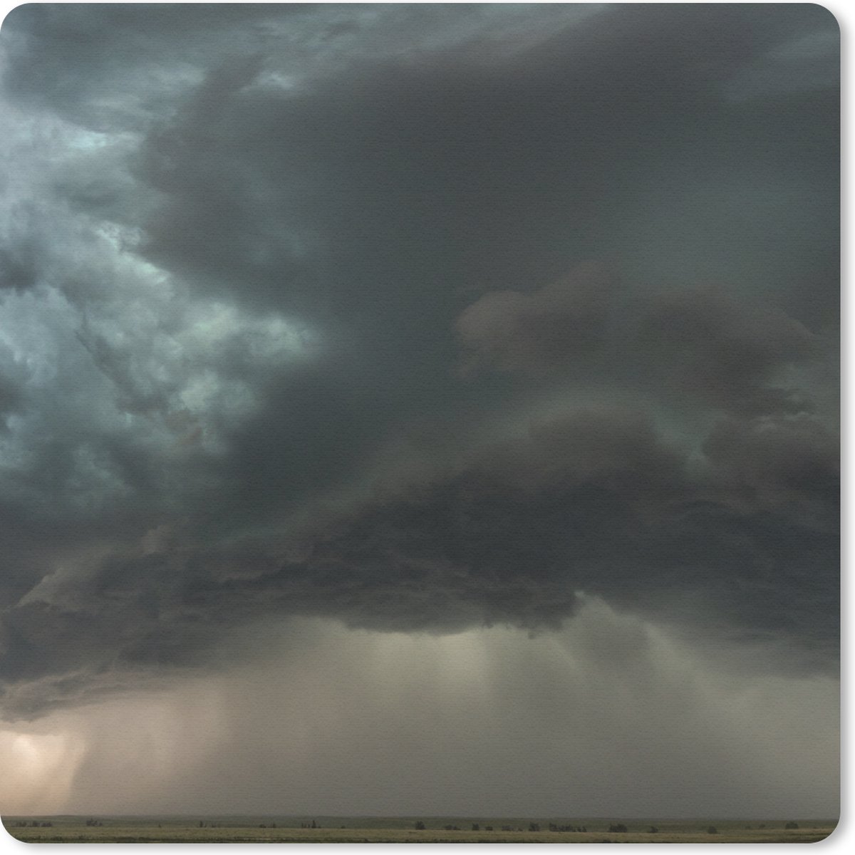 Muismat 30x30 cm - Mousepad Donkere wolken in het Amerikaanse Colorado - Muismatten