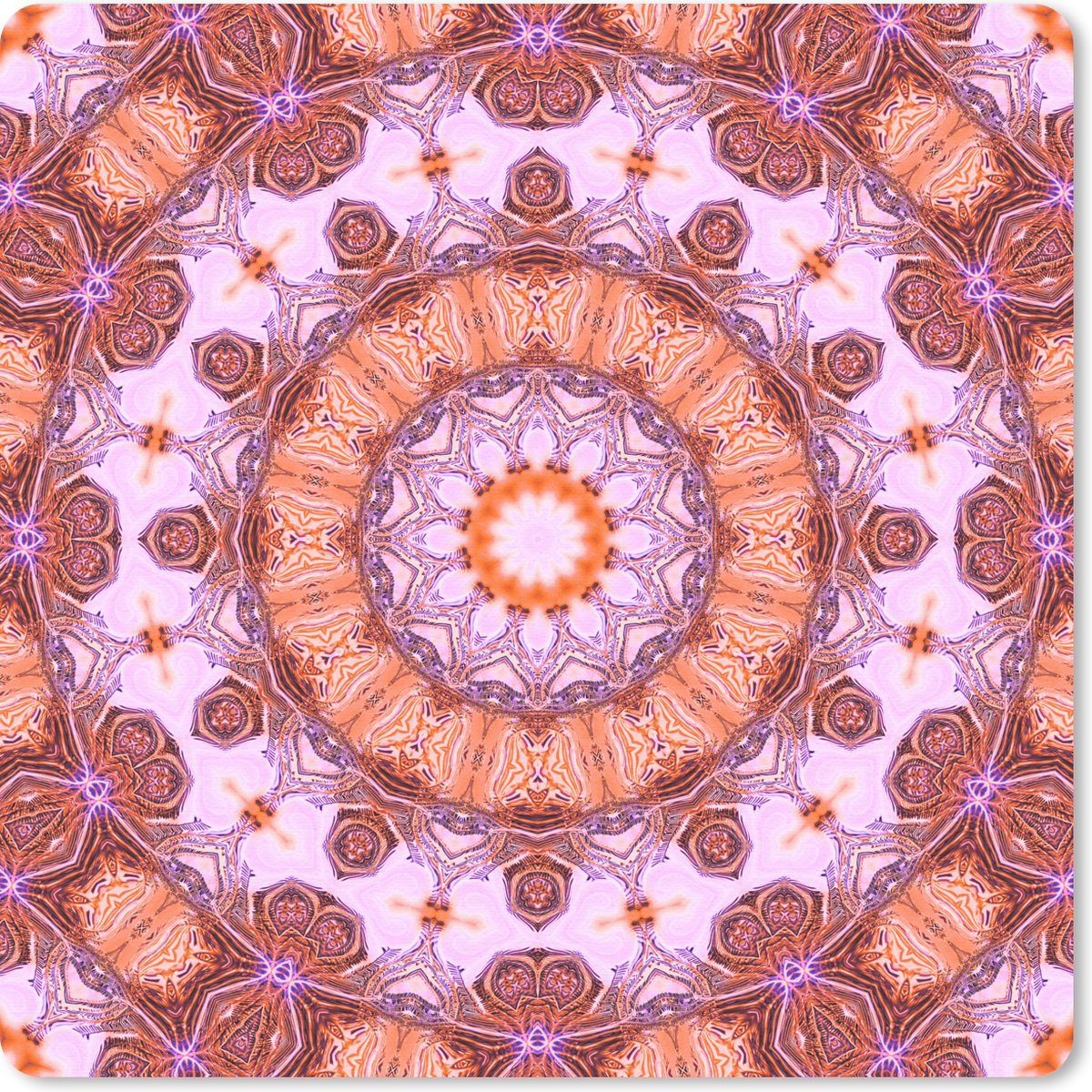 Muismat 30x30 cm - Mousepad Mandala caleidoscoop - Muismatten