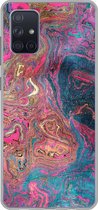 Coque Samsung Galaxy A51 5G - Marbre - Peinture - Formes - Siliconen - Sinterklaas - Noël - Cadeaux - Cadeaux de chaussures