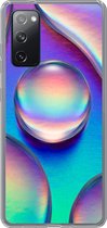 Geschikt voor Samsung Galaxy S20 FE hoesje - Water - Regenboog - Abstract - Siliconen Telefoonhoesje
