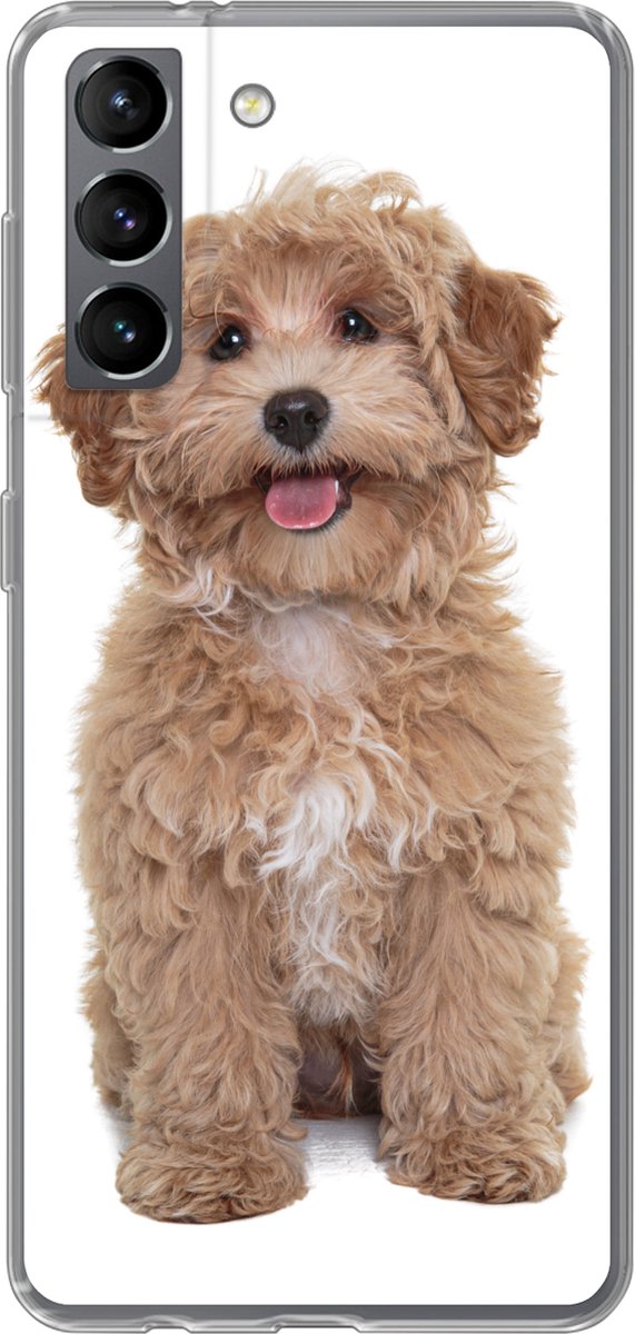 Telefoonhoesje Geschikt voor Samsung Galaxy S21 hoesje - Hond - Huisdieren - Vacht - Siliconen Telefoonhoesje Telefoonhoesje