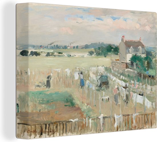 Canvas Schilderij Laundry - schilderij van Berthe Morisot - Wanddecoratie