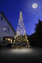 Fairybell - Flagpole Christmas Tree - Warm LED Christmas Lighting - 6 meter / 600 cm - 1200 LED lights - pole not included