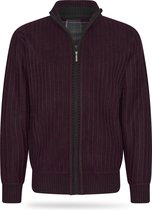 Cappuccino Italia - Heren Sweaters Bounded Jacket Burgundy - Rood - Maat XXL