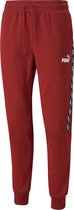 Puma Power Tape Joggingbroek Rood Heren - Maat M - Kerstcadeau