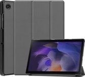 Tablet hoes geschikt voor Samsung Galaxy Tab A8 (2022 & 2021) tri-fold hoes met auto/wake functie - 10.5 inch - Grijs