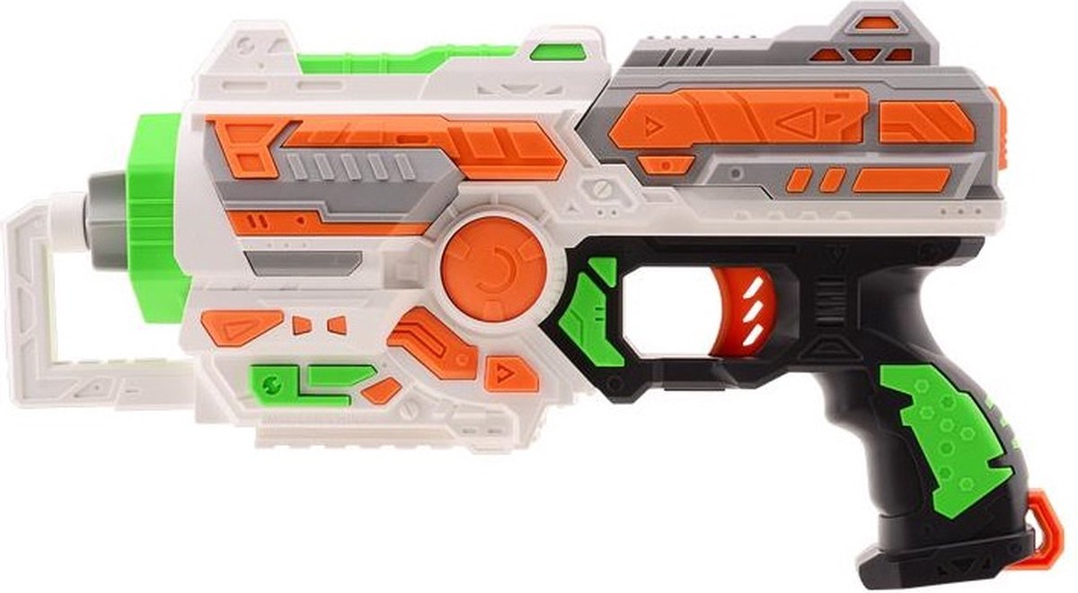 Tack Pro Blaster Pistool Viper 43 Cm Wit/groen 15-delig